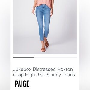 Paige Hoxton Crop jeans
